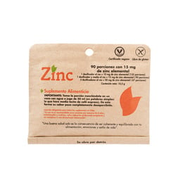  Dulzura Natural Zinc - 90 Porciones de 15 mg 
