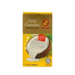 Lady Coconut Bebida de Coco Sin Gluten - 500 ml