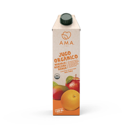 AMA Jugo de Fruta Naranja Manzana Mango - 1 Litro