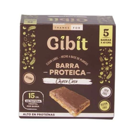 Gibit Barra Proteica Choco Coco 5 Barras - 45 grs 