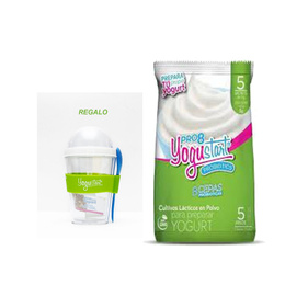 Yogustart Pro 8-cultivo probiótico para yogurt ( 5 sachet) + REGALO