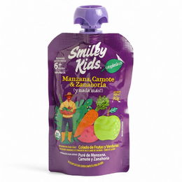 Smiley Kids Colado de Frutas Manzana Camote Zanahoria - 90 grs