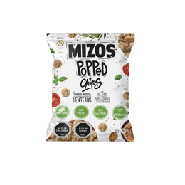 Mizos Popped Chips Tomate Albahaca y Aceite de Oliva - 20 grs