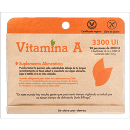 Dulzura Natural Vitamina A - 90 porciones de 3300 UI
