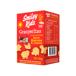 Galletas Granjeritas sabor Manzana Canela - 150 grs