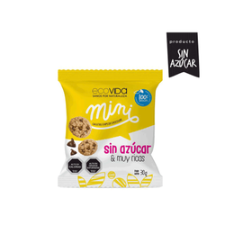 Ecovida Mini Galletas Chips de Chocolate Sin Azúcar - 30 grs