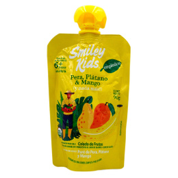 Pack 6 Smiley Kids Pera Plátano Mango - 90 grs 