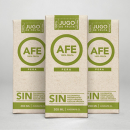 AFE Pack 24 Jugo de Fruta Sabor Pera - 200 ml