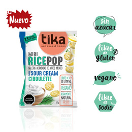 Tika Mini Rice Pop Sour Cream Ciboulette - 15 grs