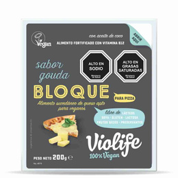 Bloque para pizza sabor Gouda Vegano - 200 grs