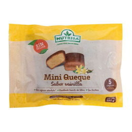 Mini Queque Sabor Vainilla 5 unidades - 250 grs