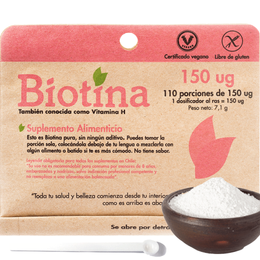 Dulzura Natural Biotina - 110 porciones de 150 ug