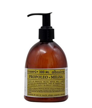 Shampoo de Propoleo, Miel y Melisa para cabello graso. 300 ml.