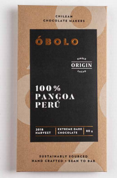 Barra Chocolate 100% Cacao Pangoa, Perú 80 grs.