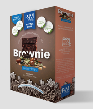 Mezcla lista de Brownie de legumbres mezcla 280 g.