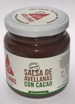 Salsa de Avellanas con Cacao keto 220 g.