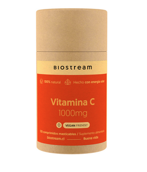 Vitamina C 1000mg vegano 120 cápsulas Biostream