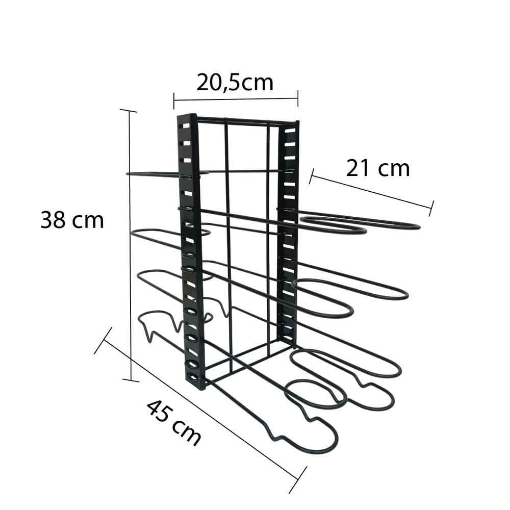 Organizador De Cocina Para Ollas Sartenes Estante Cocina Multiuso 4 Niveles Doble Pix