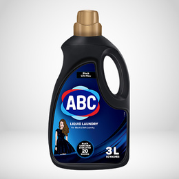 DETERGENTE LÍQUIDO ABC 3 LITROS ROPA NEGRA