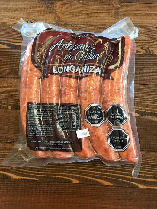 Prana Andes Longaniza Premium Los Artesanos De Chillán 100 Cerdo 1kg Al Vacío 9178