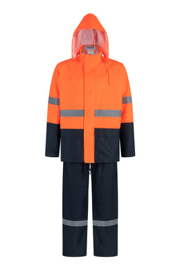 TRAJE 2 PIEZAS PU-PVC REFLECTANTE BICOLOR