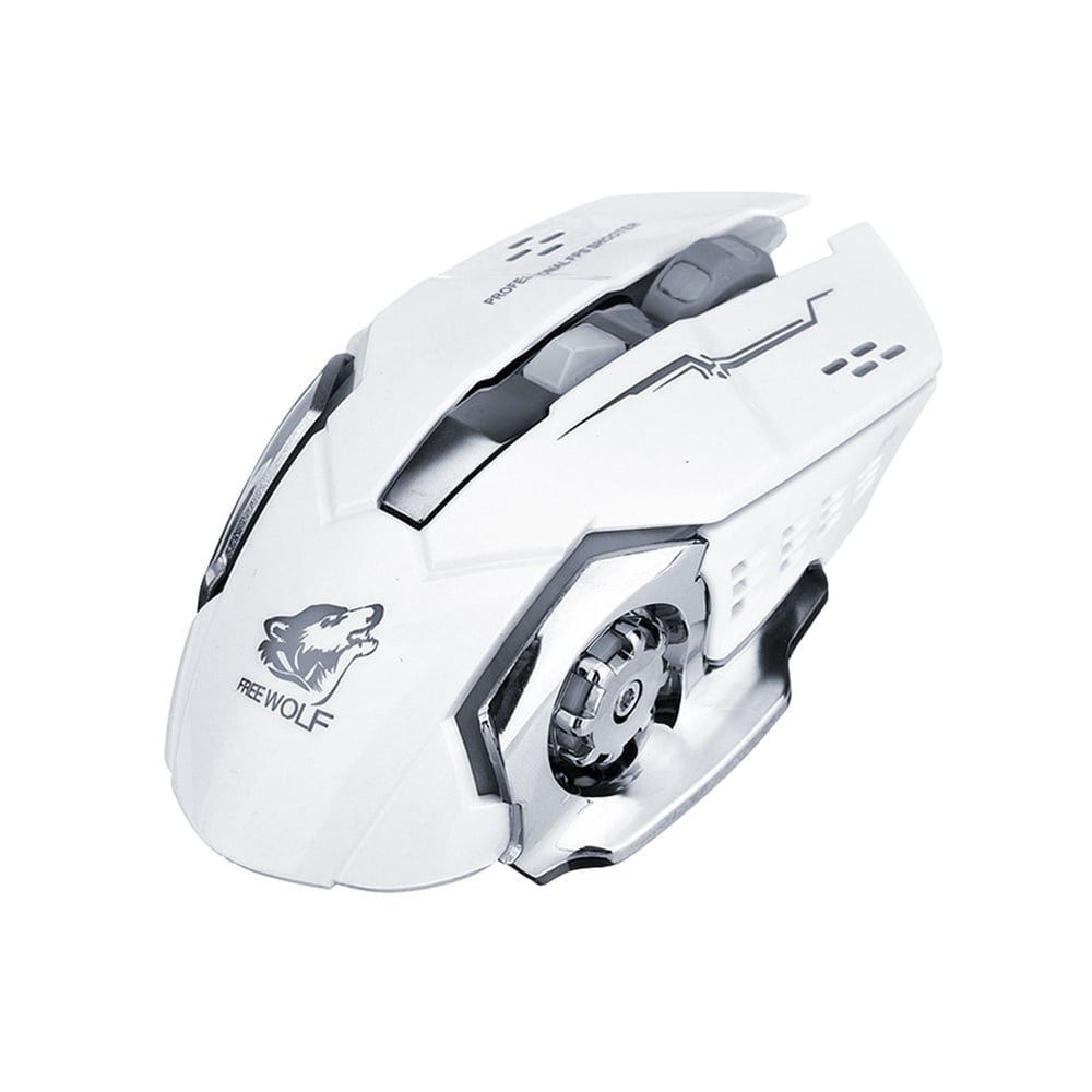 Mouse Óptico Inalámbrico 2400 DPI Blanco