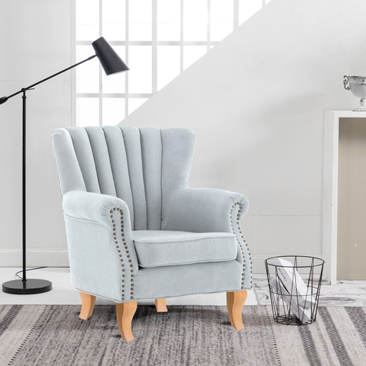Poltrona de Lino Gris