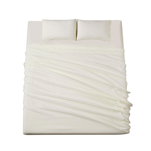 Sábanas de Microfibra Ellie King Blanco