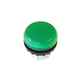 Lámpara piloto rasante, casquete verde
