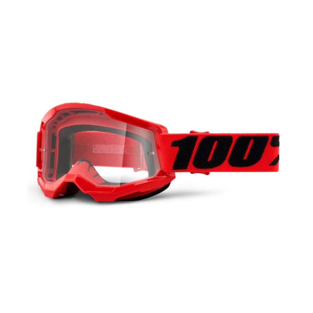 Antiparras 100% STRATA 2 Goggle Red - Clear Lens