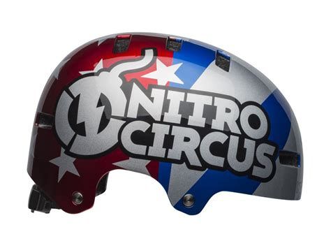 Casco Bell Local Red/Slv/ Blue Nitro Circus