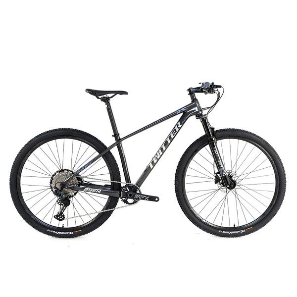 Bicicleta Carbon Twitter Leopard Pro 29 RS SLX 2021 Black Silver 