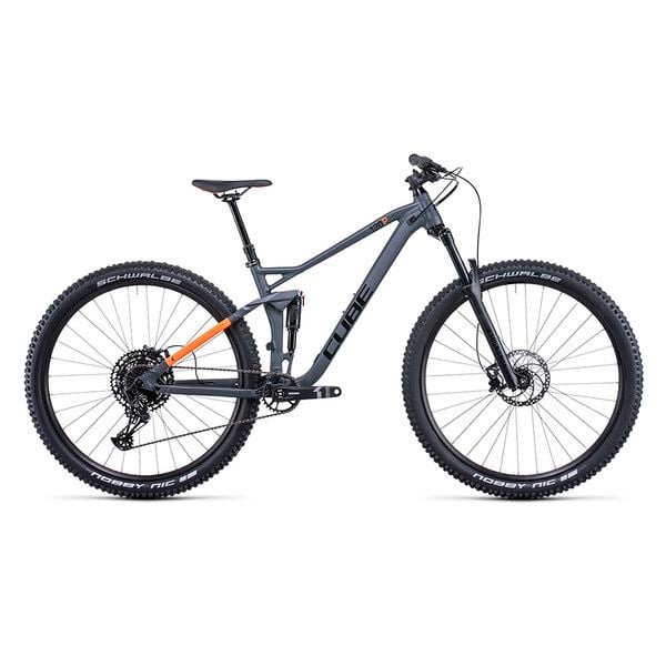 Bicicleta Trail Cube Stereo 120 Pro 2022  Grey N Orange