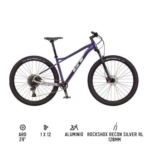  Bicicleta MTB GT 29 Avalanche Expert Purpura 