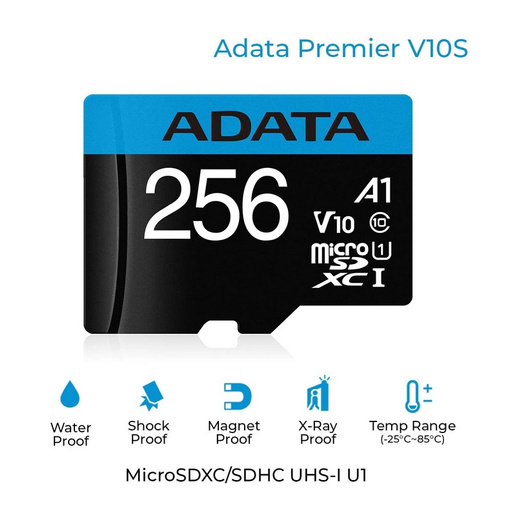 MEMORIA MICROSDXC 256GB ADATA PREMIER ONE, UHS-I CLASE 10