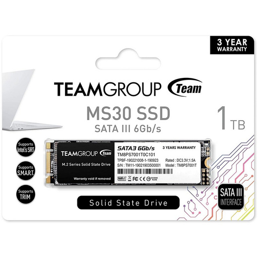  DISCO SSD 1TB  TEAMGROUP SLC 3D NAND TLC M.2 2280 SATA III 6Gb/s PC Y NOTEBOOKS