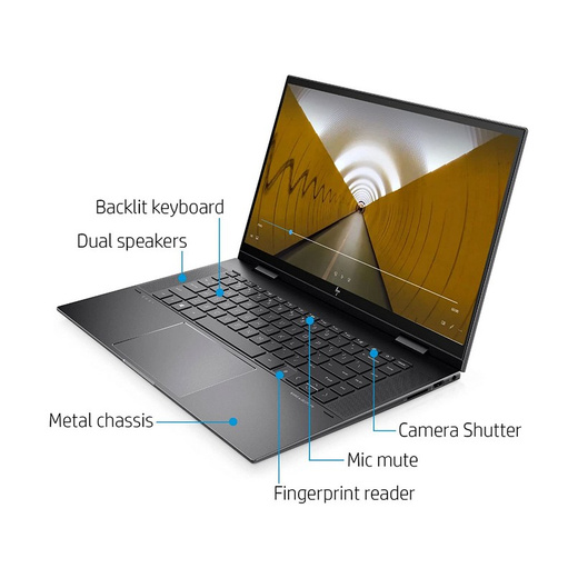 HP ENVY X360 2-IN-1 AMD RYZEN™ 7 5700U 512GB SSD 8GB TOUCH 15.6