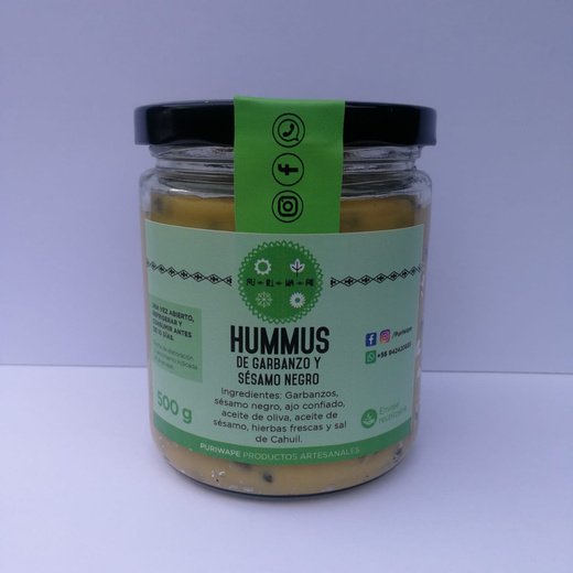 Hummus Garbanzos y Sésamo Negro 450g