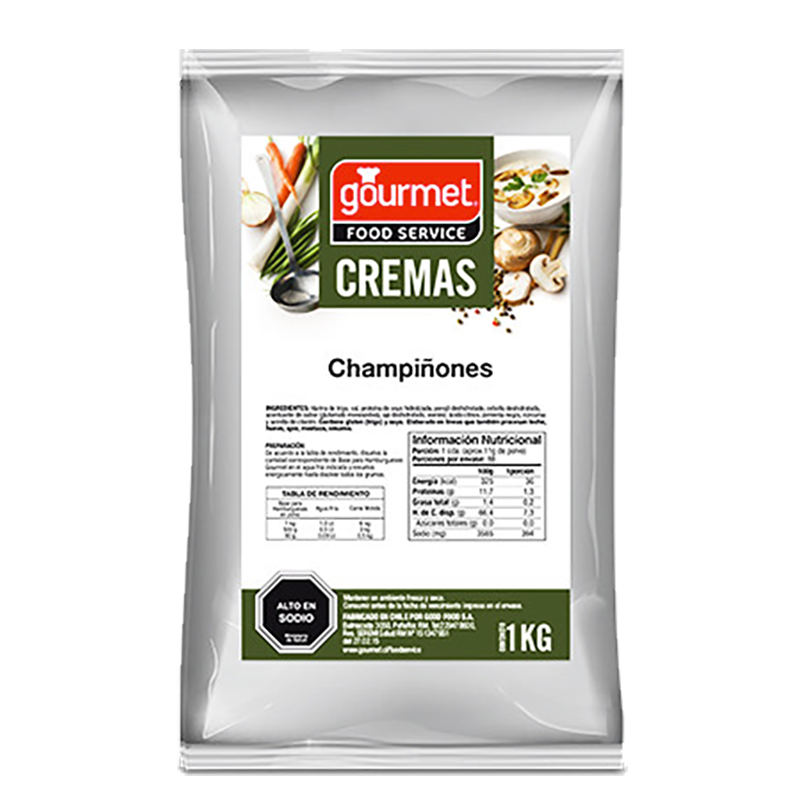 CREMA CHAMPIÑONES GOURMET 1 Kg