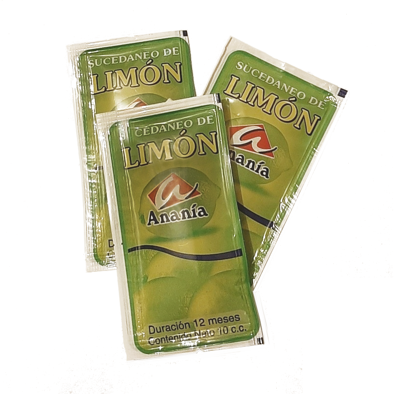 Jugo de limón sachet (Caja 500 x 10 cc)