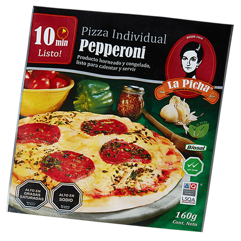 Pizza Queso Pepperoni Individual 17cm