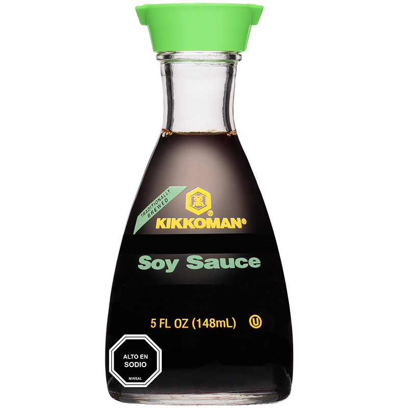 Salsa Soya less sodium c/dispens Kikkoman 148 vidrio