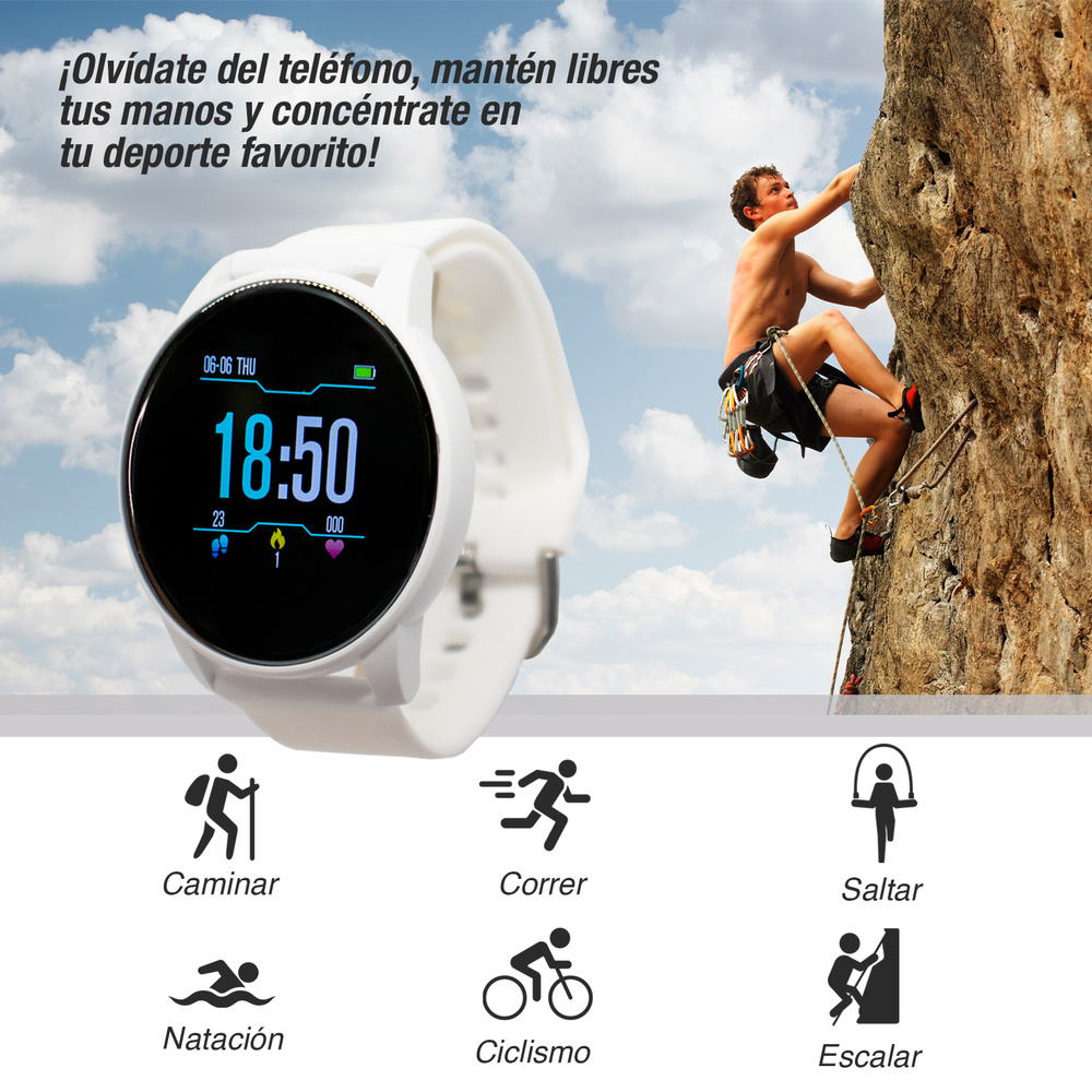 Atletis Reloj Inteligente Smartwatch Zn Blanco