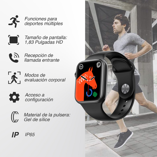 Atletis Smartwatch Reloj Inteligente W Pro Negro