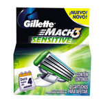 Repuestos Para Afeitar Gillette Mach3 Sensitive 4 Un