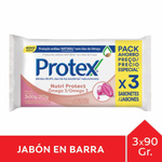 Jabón En Barra Protex Omega 3 90G Pack 3 Unid