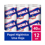 Noble Papel Higienico Una Hoja 40M X12