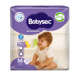Pañales de Bebé Babysec Premium 20un M 