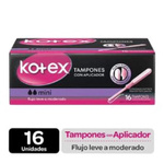 Kotex Tampon Con Aplicador Mini X 16