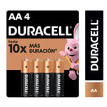 Duracell Pilas Alcalinas AA de Larga Duración - Pack de 4 Unidades